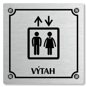 Výtah, 118x118mm, stříbrná, Kansas